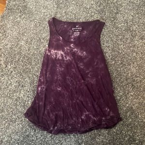 purple tie dye tank top